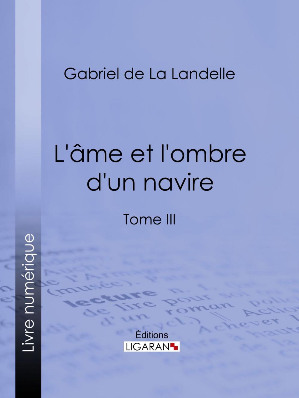 Big bigCover of L'Ame et l'ombre d'un navire