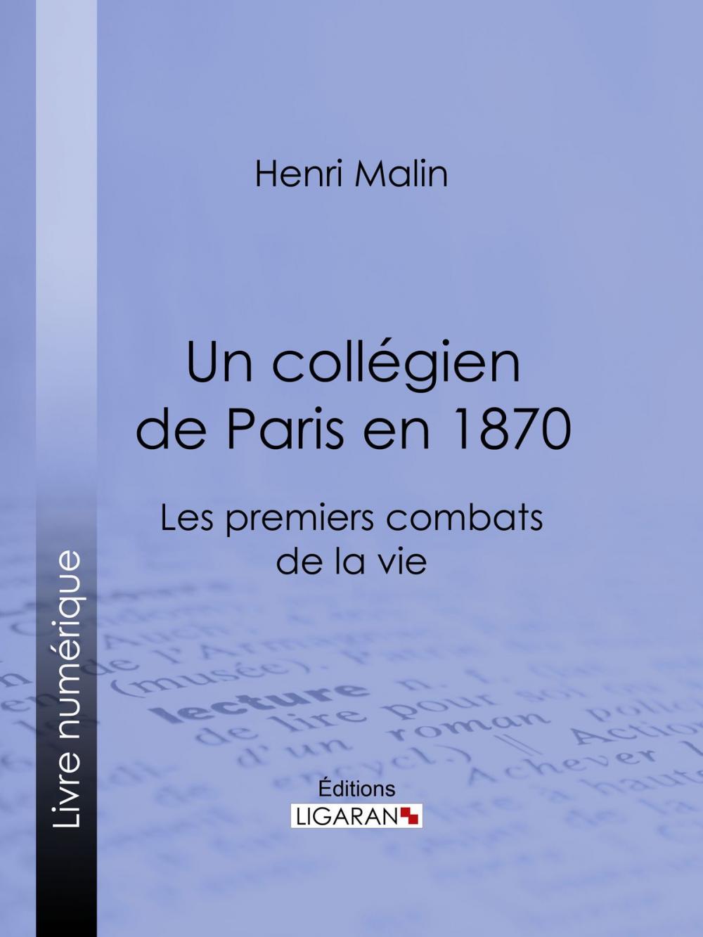 Big bigCover of Un collégien de Paris en 1870