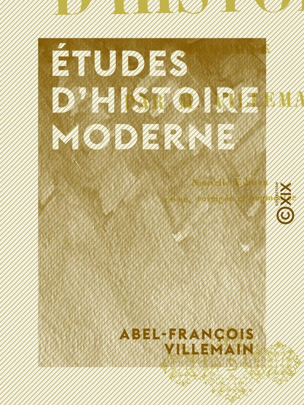 Big bigCover of Études d'histoire moderne