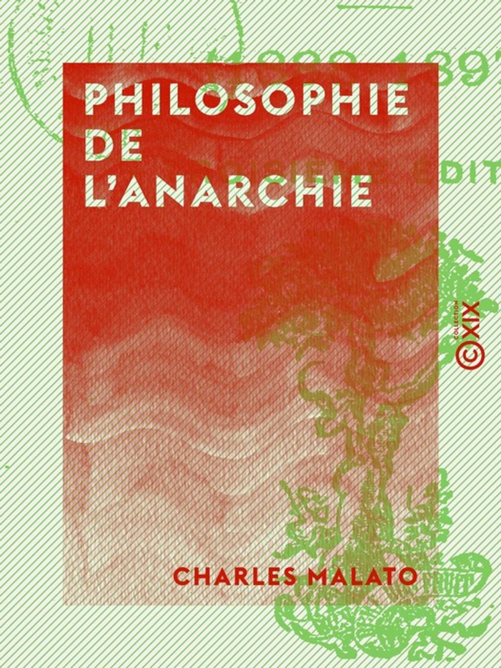 Big bigCover of Philosophie de l'anarchie