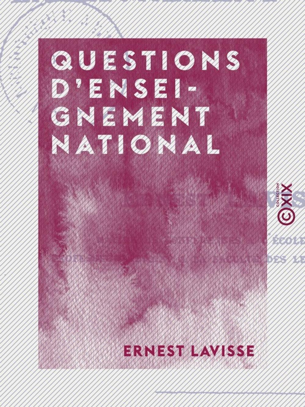 Big bigCover of Questions d'enseignement national