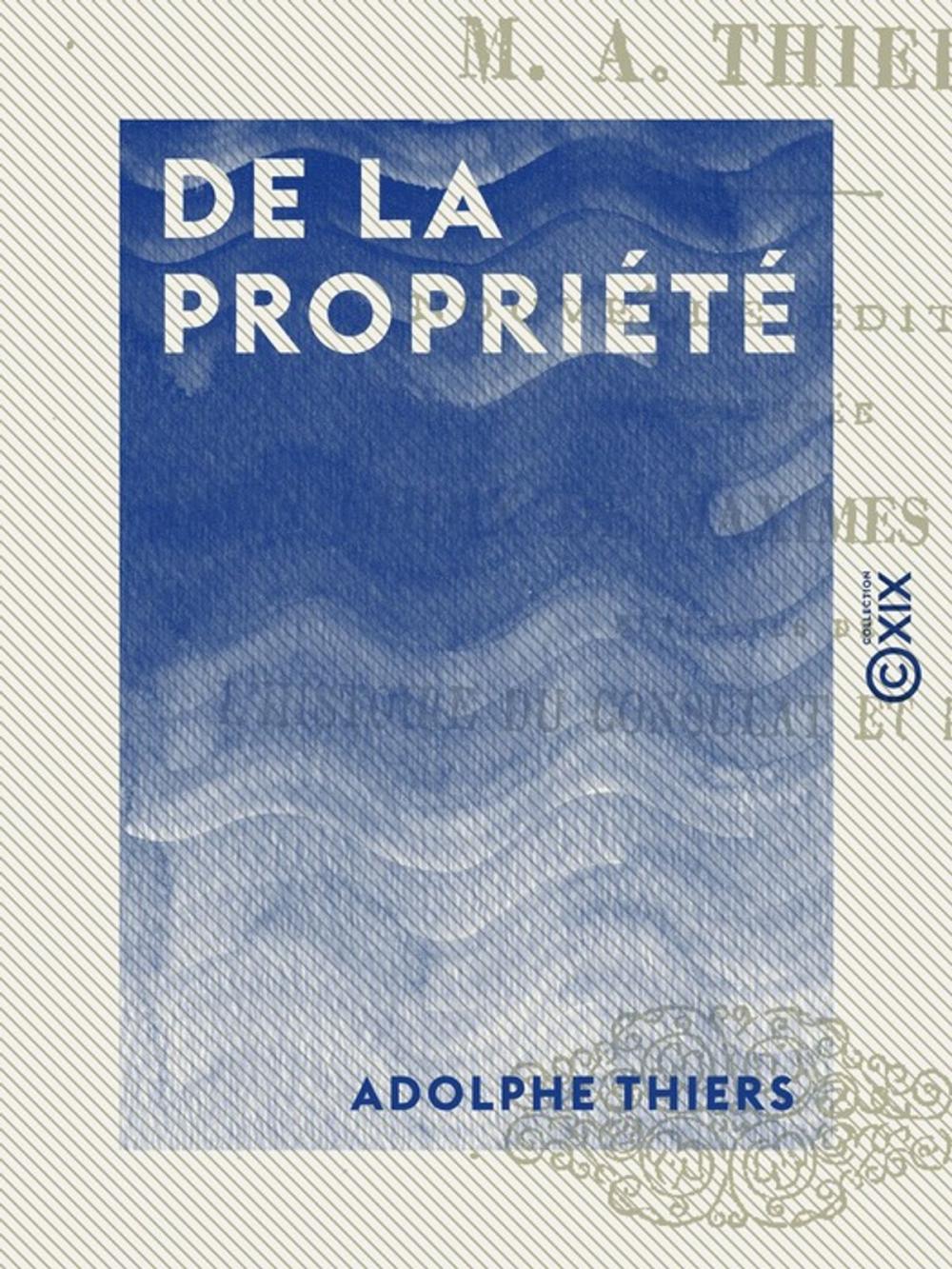 Big bigCover of De la propriété