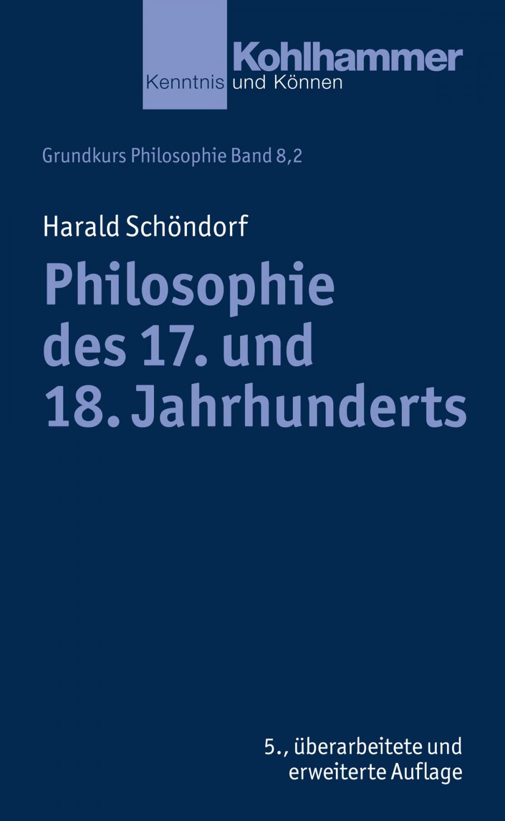 Big bigCover of Philosophie des 17. und 18. Jahrhunderts