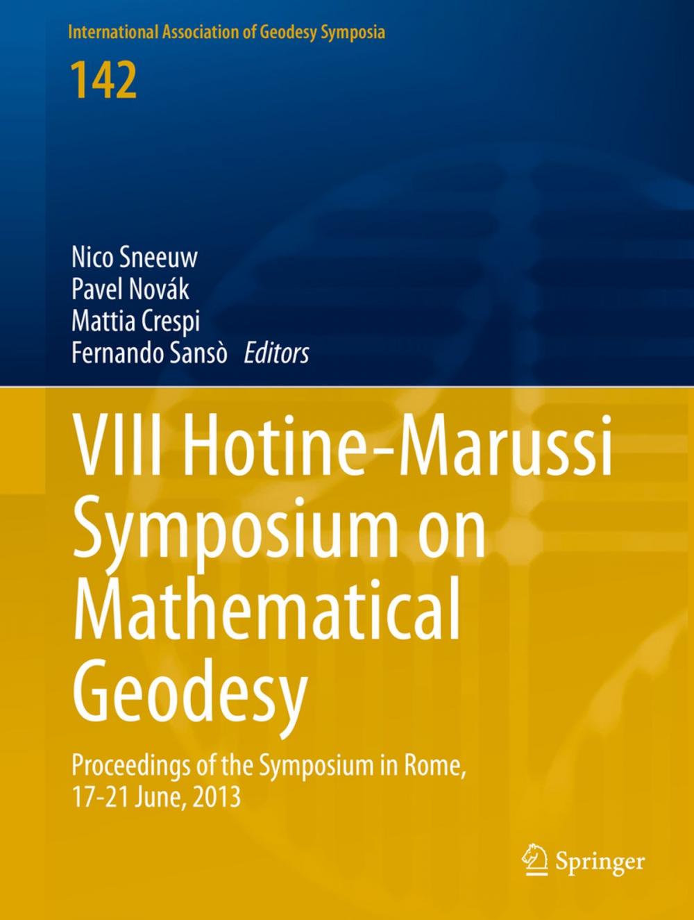 Big bigCover of VIII Hotine-Marussi Symposium on Mathematical Geodesy