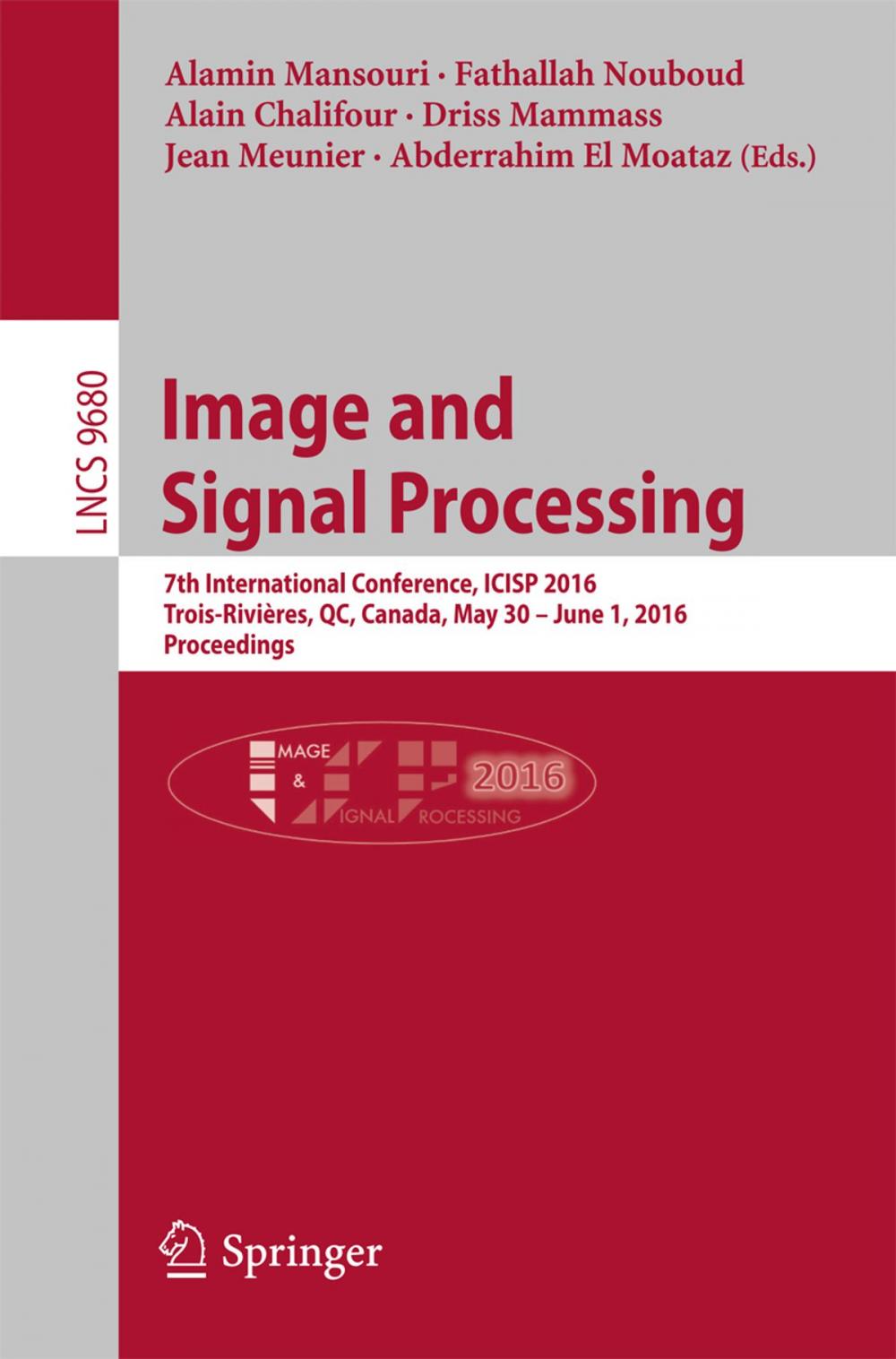 Big bigCover of Image and Signal Processing