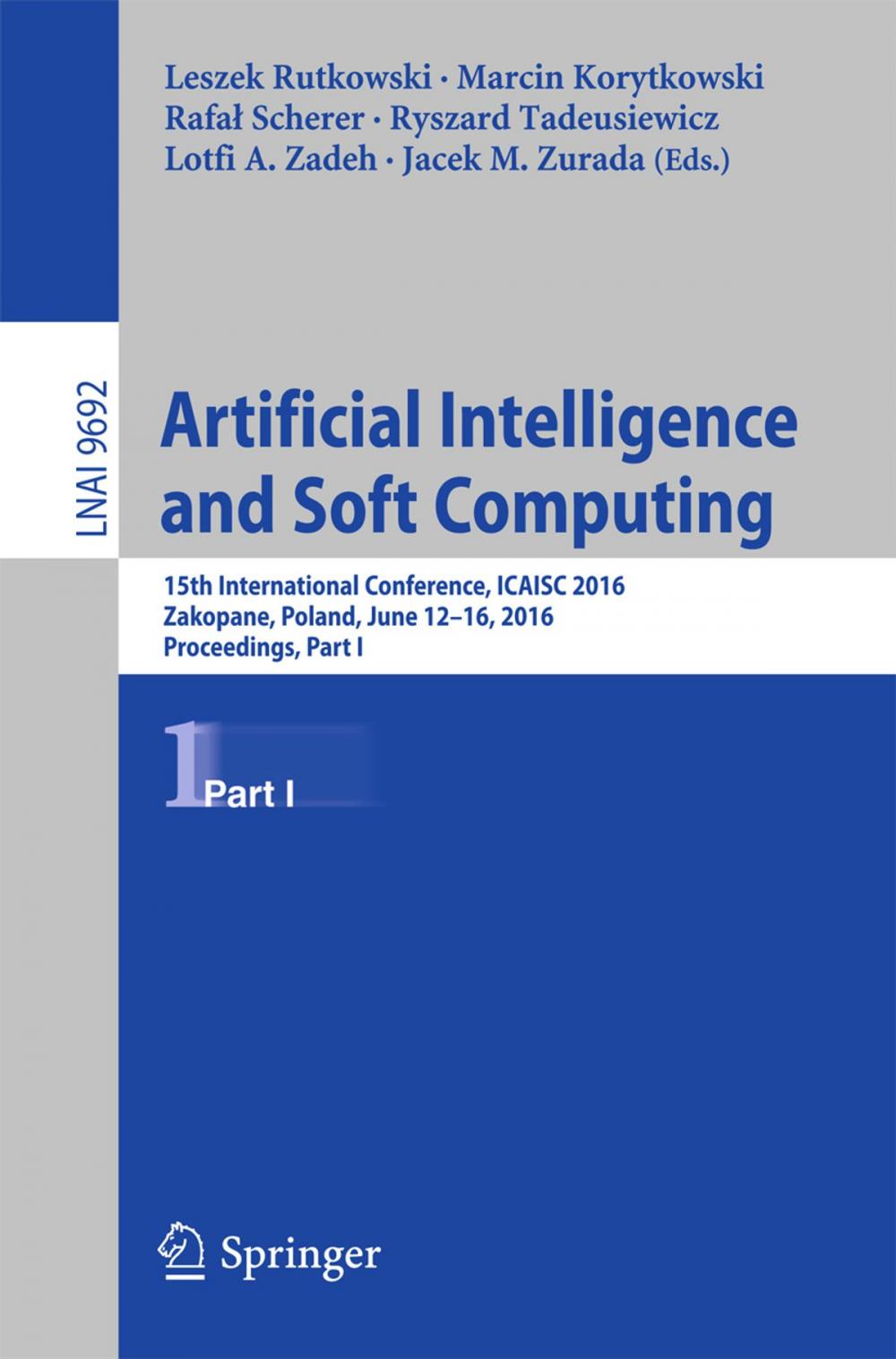 Big bigCover of Artificial Intelligence and Soft Computing