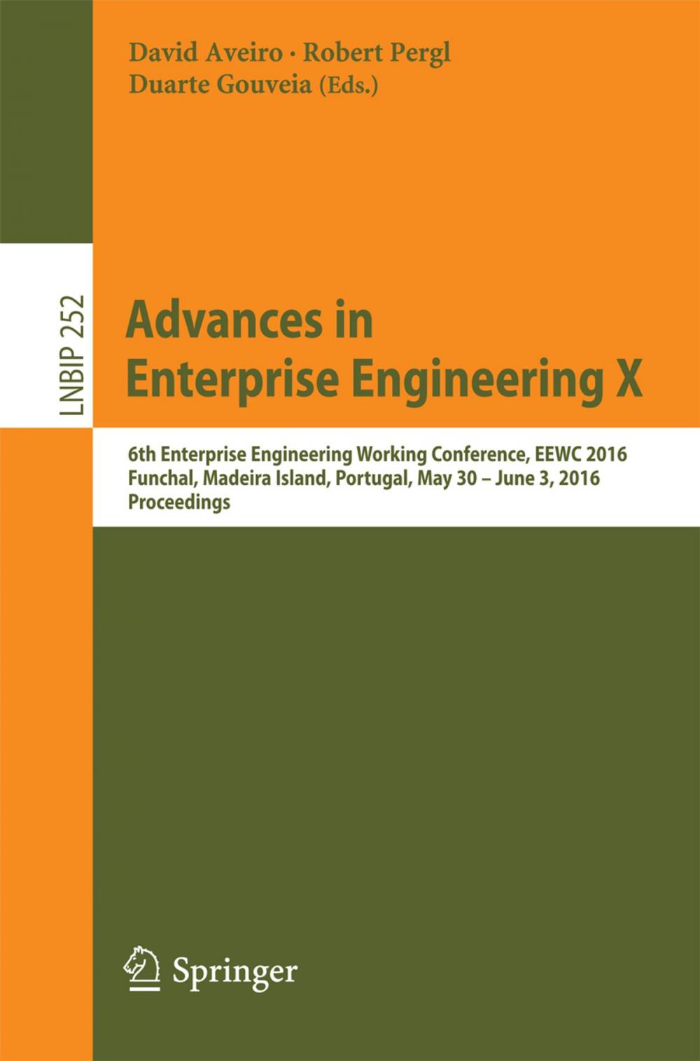 Big bigCover of Advances in Enterprise Engineering X