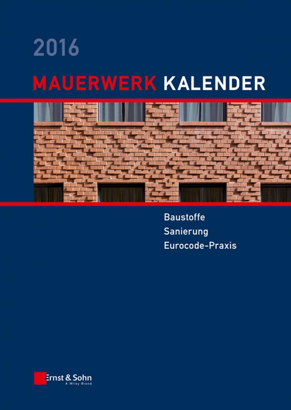 Big bigCover of Mauerwerk Kalender 2016