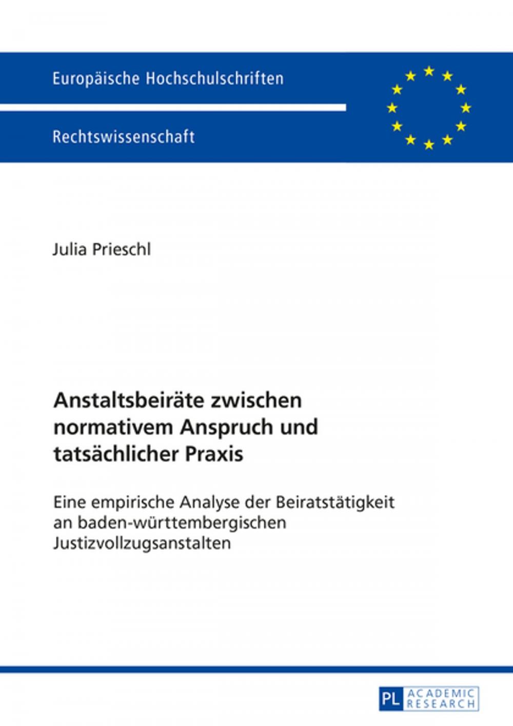 Big bigCover of Anstaltsbeiraete zwischen normativem Anspruch und tatsaechlicher Praxis