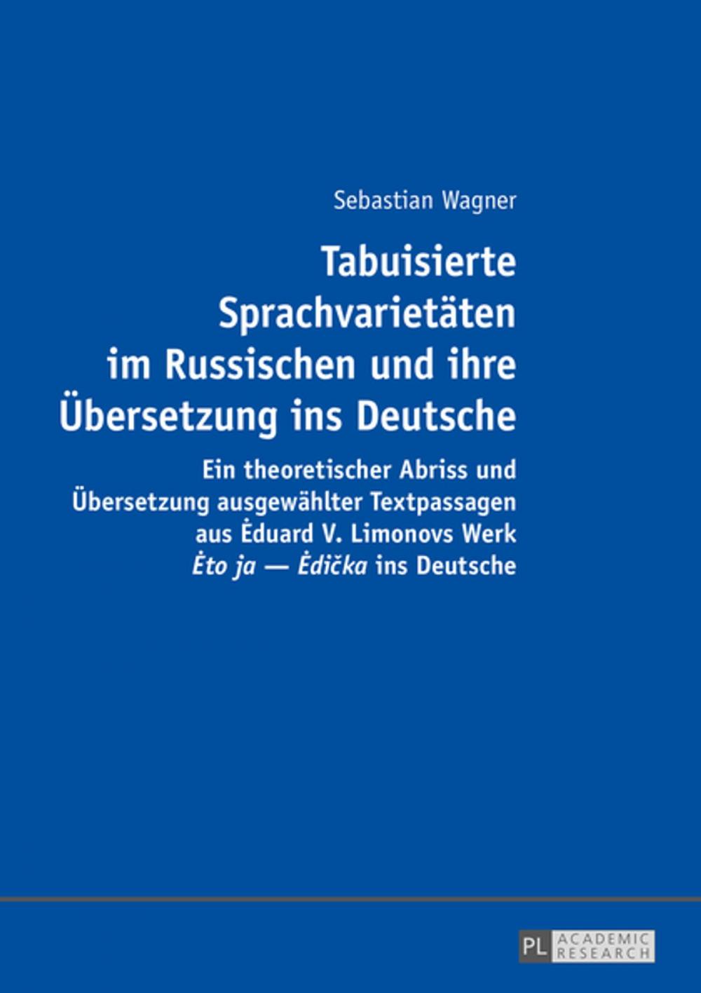 Big bigCover of Tabuisierte Sprachvarietaeten im Russischen und ihre Uebersetzung ins Deutsche