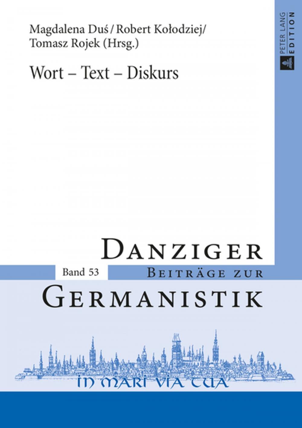 Big bigCover of Wort Text Diskurs