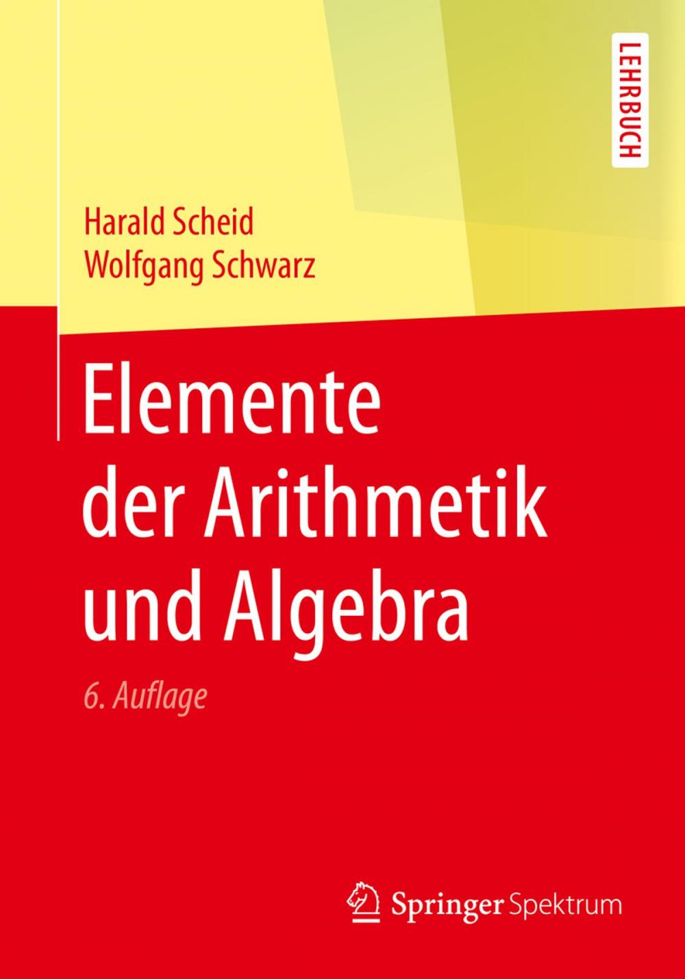 Big bigCover of Elemente der Arithmetik und Algebra