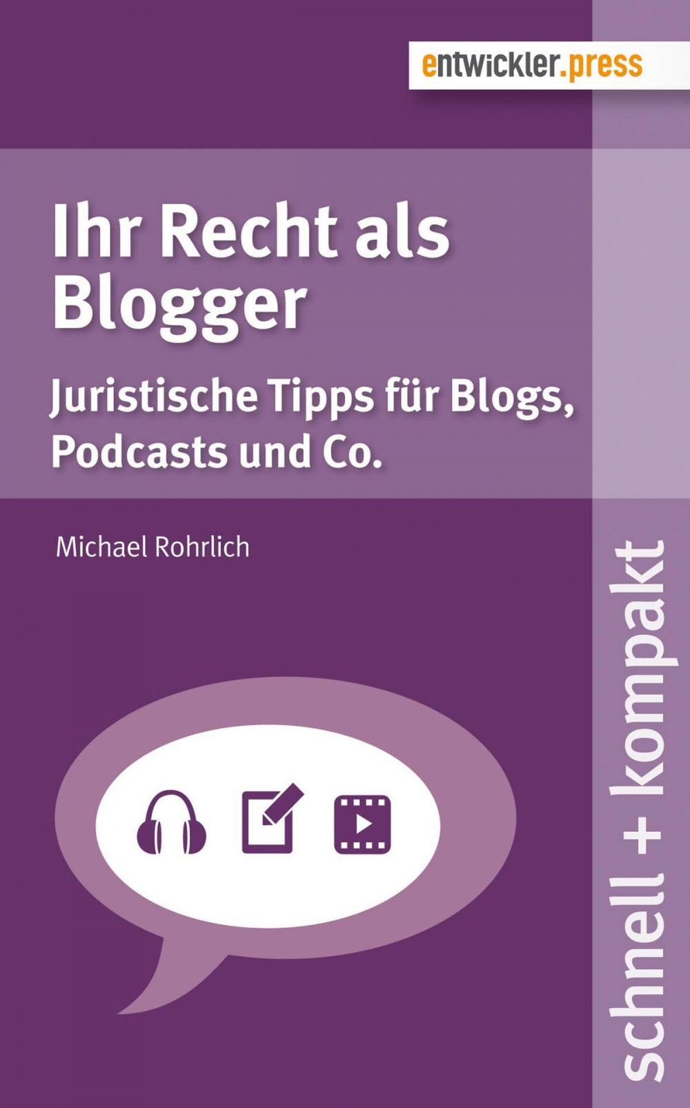 Big bigCover of Ihr Recht als Blogger