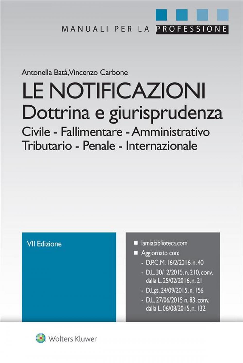 Big bigCover of Le notificazioni