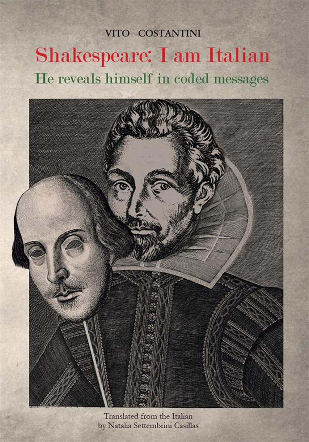 Big bigCover of Shakespeare: I am Italian. He reveals himself in coded messages