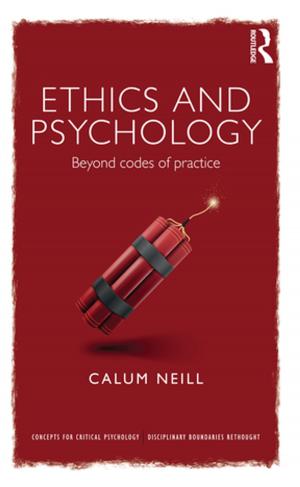 Cover of the book Ethics and Psychology by Gonzalo Aranda Jimenez, Sandra Montón Subías, Margarita Sánchez Romero