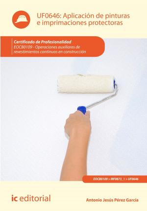 Cover of the book Aplicación de pinturas e imprimaciones protectoras by Sergio Jiménez Martínez