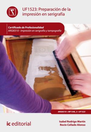 Cover of the book Preparación de la impresión en serigrafía by Virginia Linares González