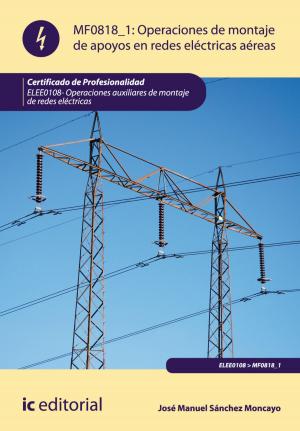 Cover of the book Operaciones de montaje de apoyos en redes electricas aereas by Antonio Jesús Mendoza Ramírez