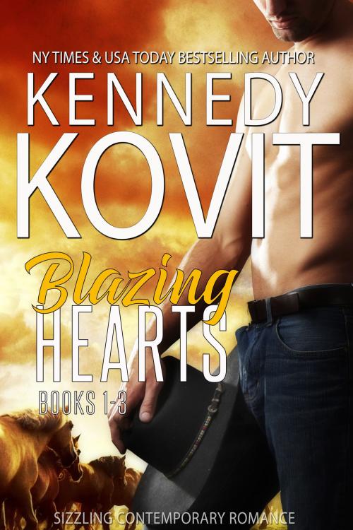 Cover of the book Blazing Hearts by Kennedy Kovit, Raven Happy Hour LLC