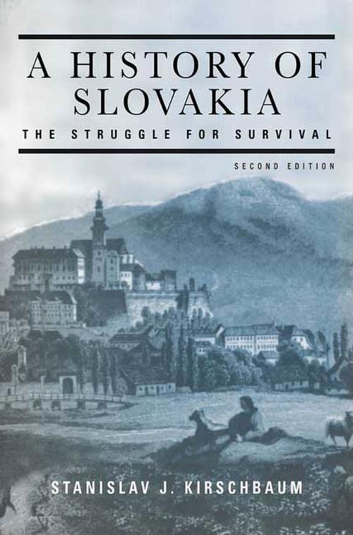 Cover of the book A History of Slovakia: The Struggle for Survival by Stanislav J. Kirschbaum, St. Martin's Press