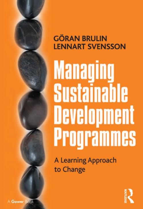 Cover of the book Managing Sustainable Development Programmes by Gran Brulin, Lennart Svensson, Taylor and Francis