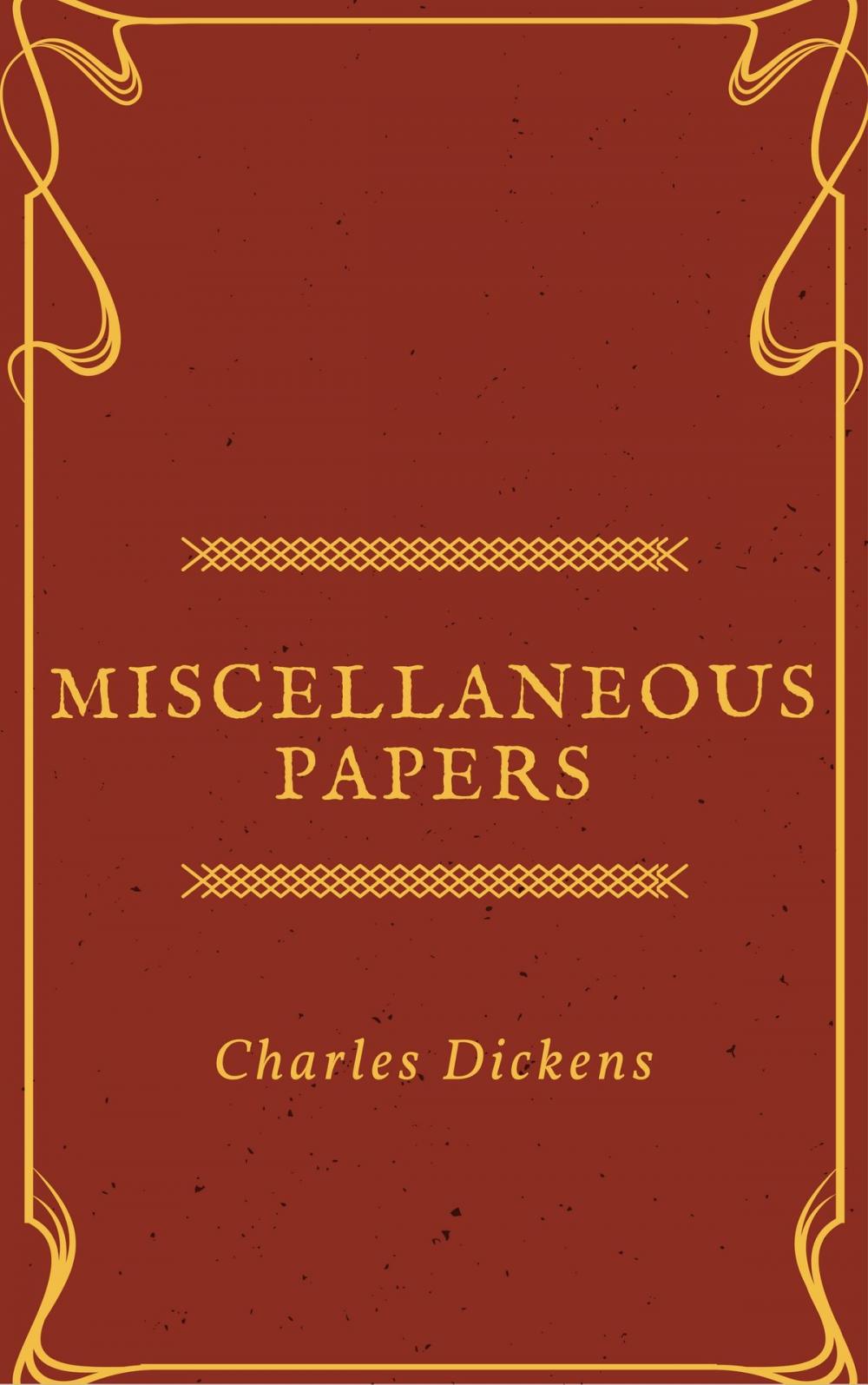 Big bigCover of Miscellaneous Papers (Annotated)