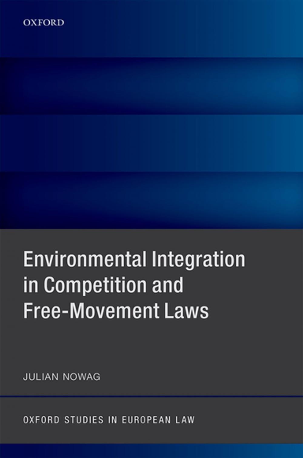 Big bigCover of Environmental Integration in Competition and Free-Movement Laws