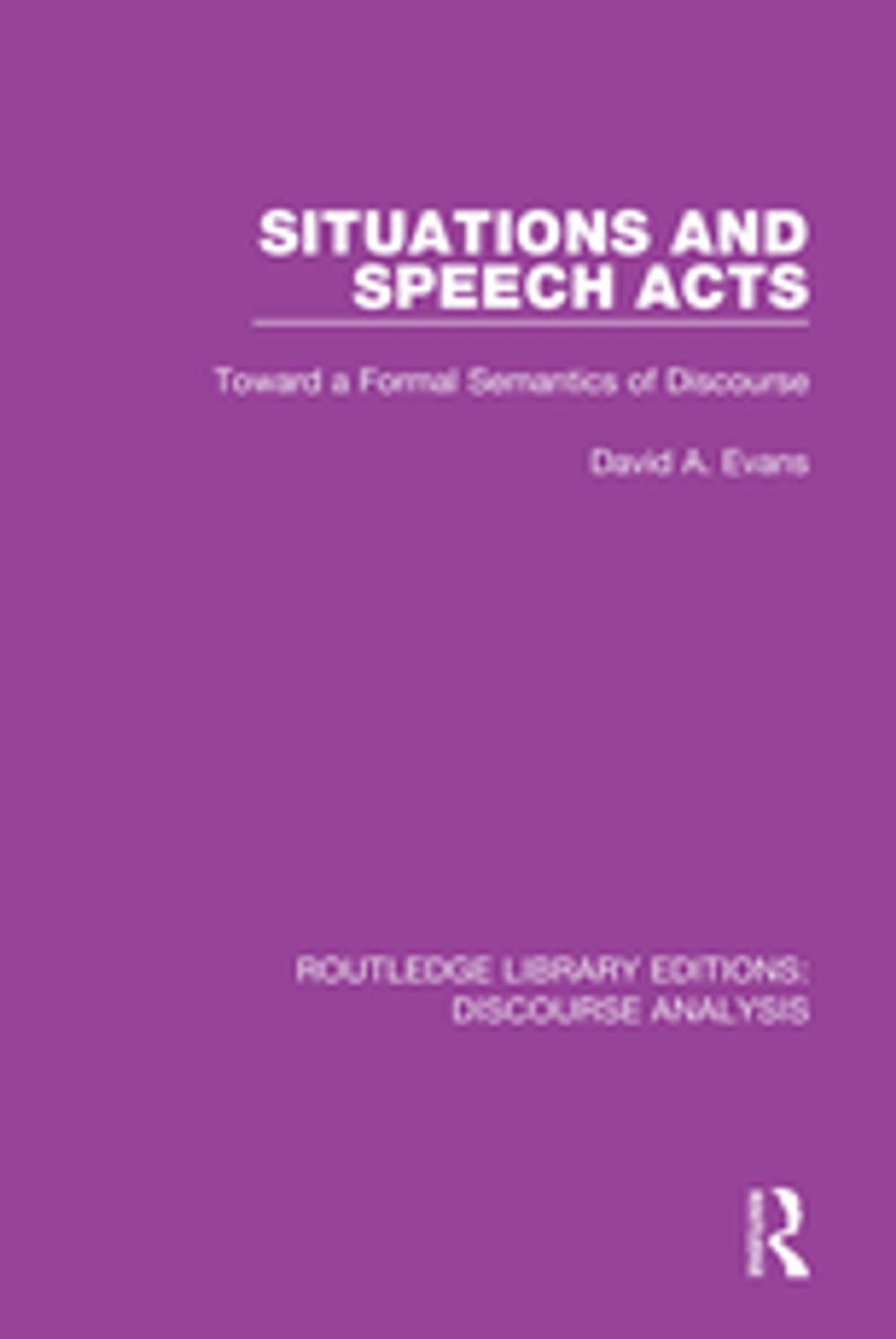 Big bigCover of Situations and Speech Acts