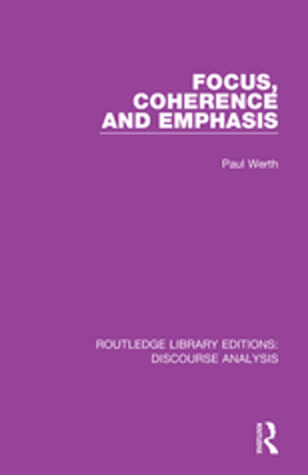 Big bigCover of Focus, Coherence and Emphasis