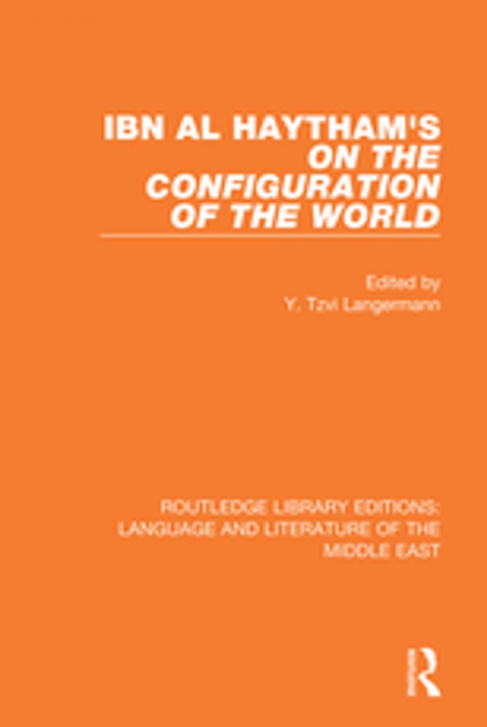 Big bigCover of Ibn al-Haytham's On the Configuration of the World