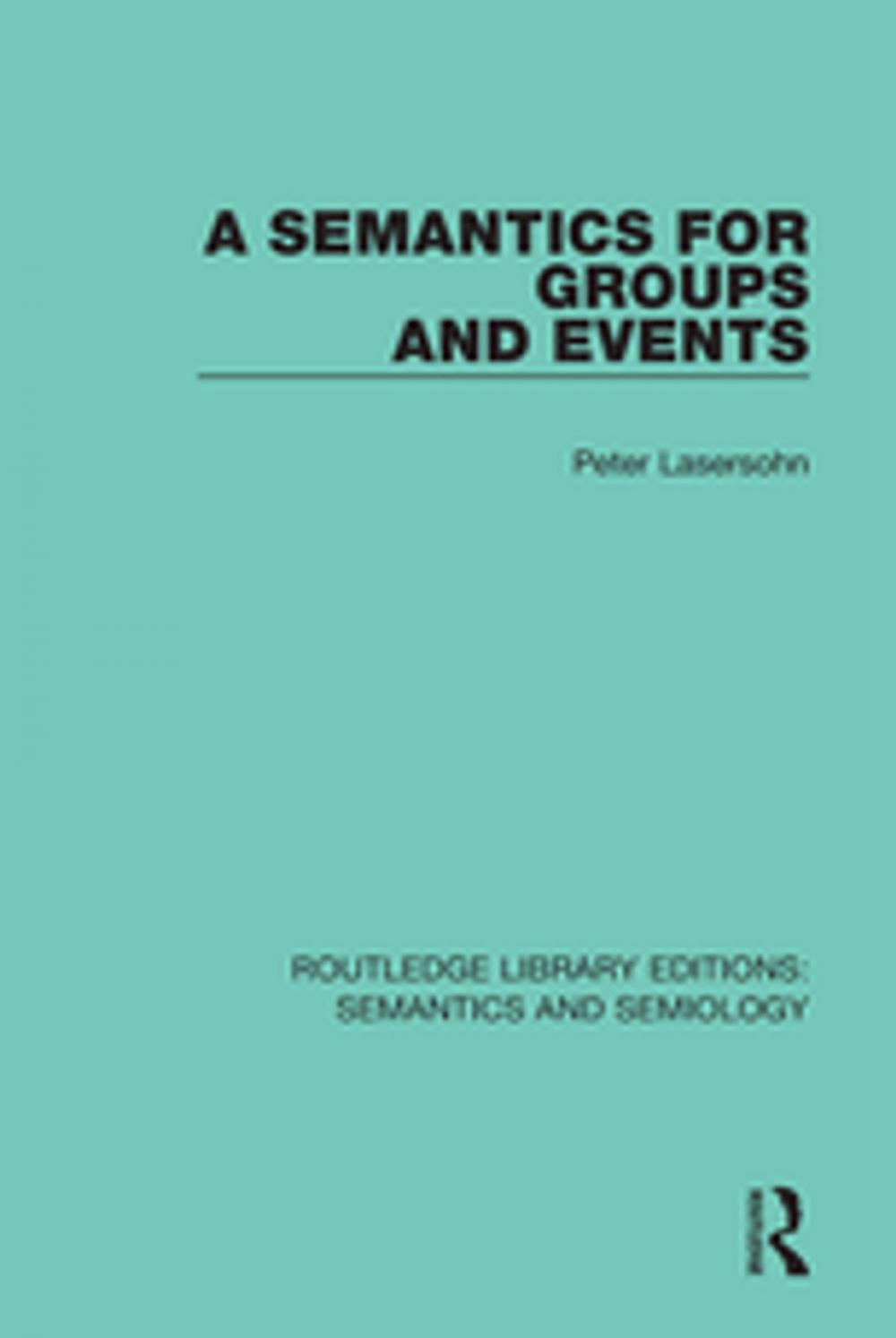 Big bigCover of A Semantics for Groups and Events