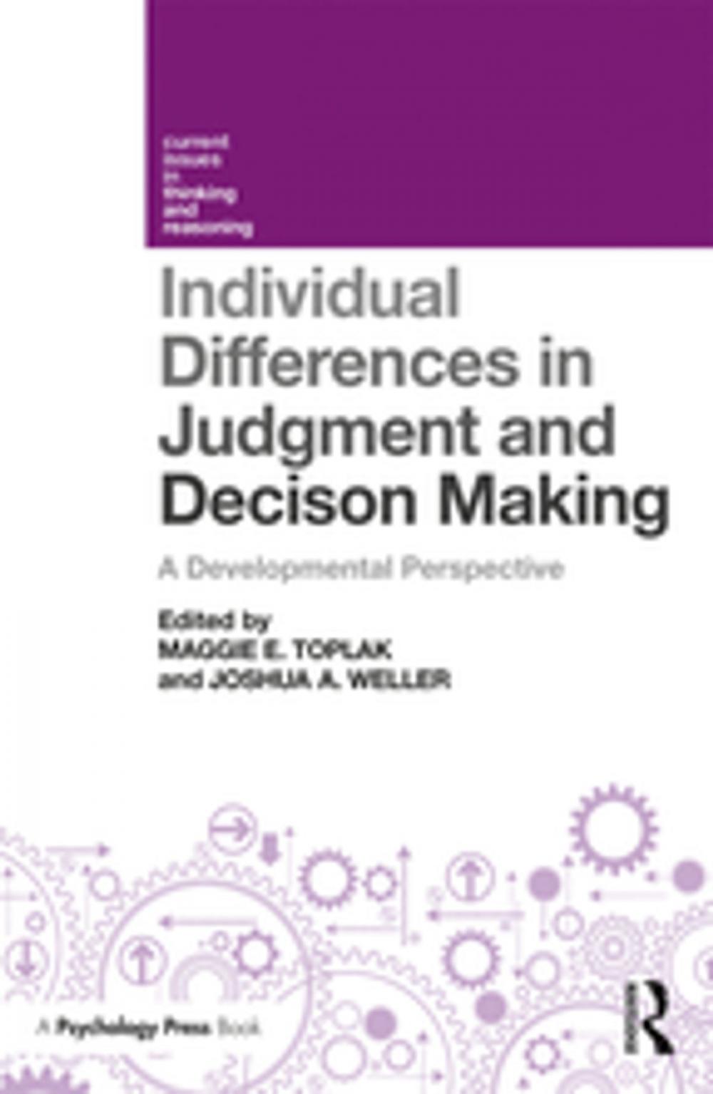 Big bigCover of Individual Differences in Judgement and Decision-Making