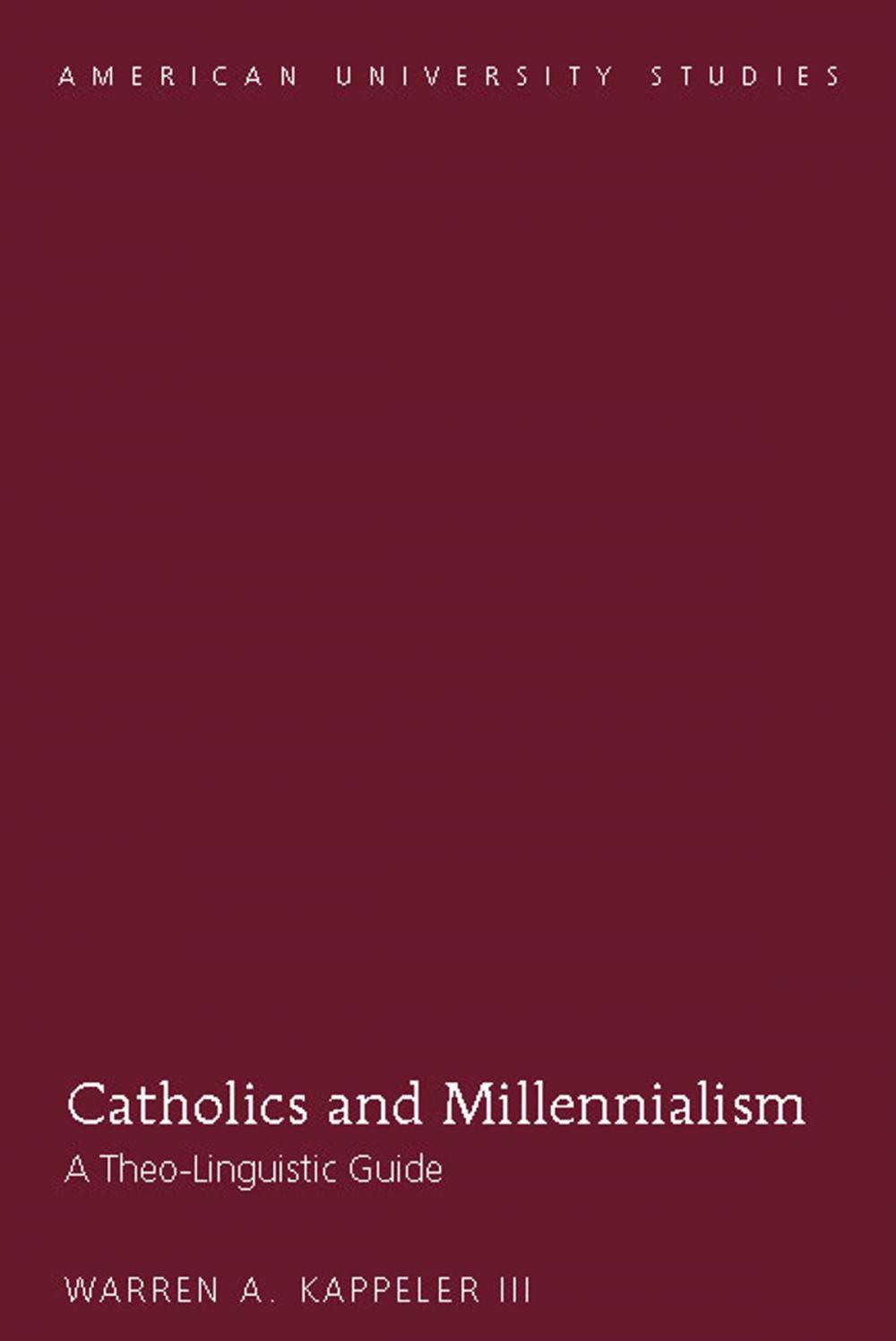 Big bigCover of Catholics and Millennialism