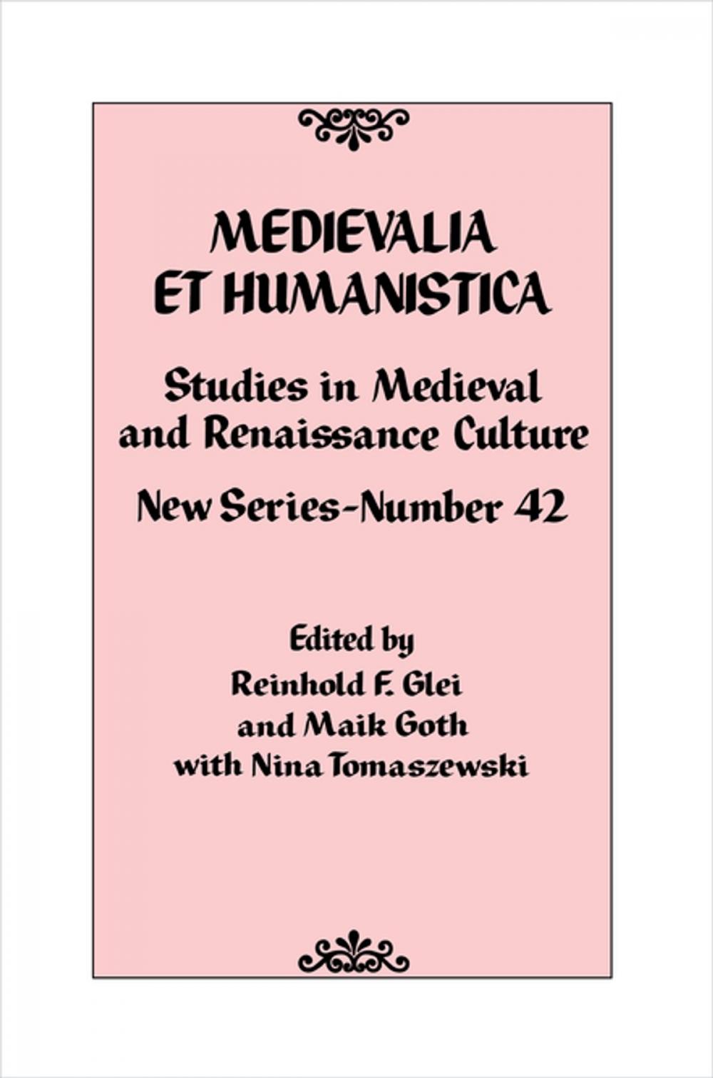 Big bigCover of Medievalia et Humanistica, No. 42