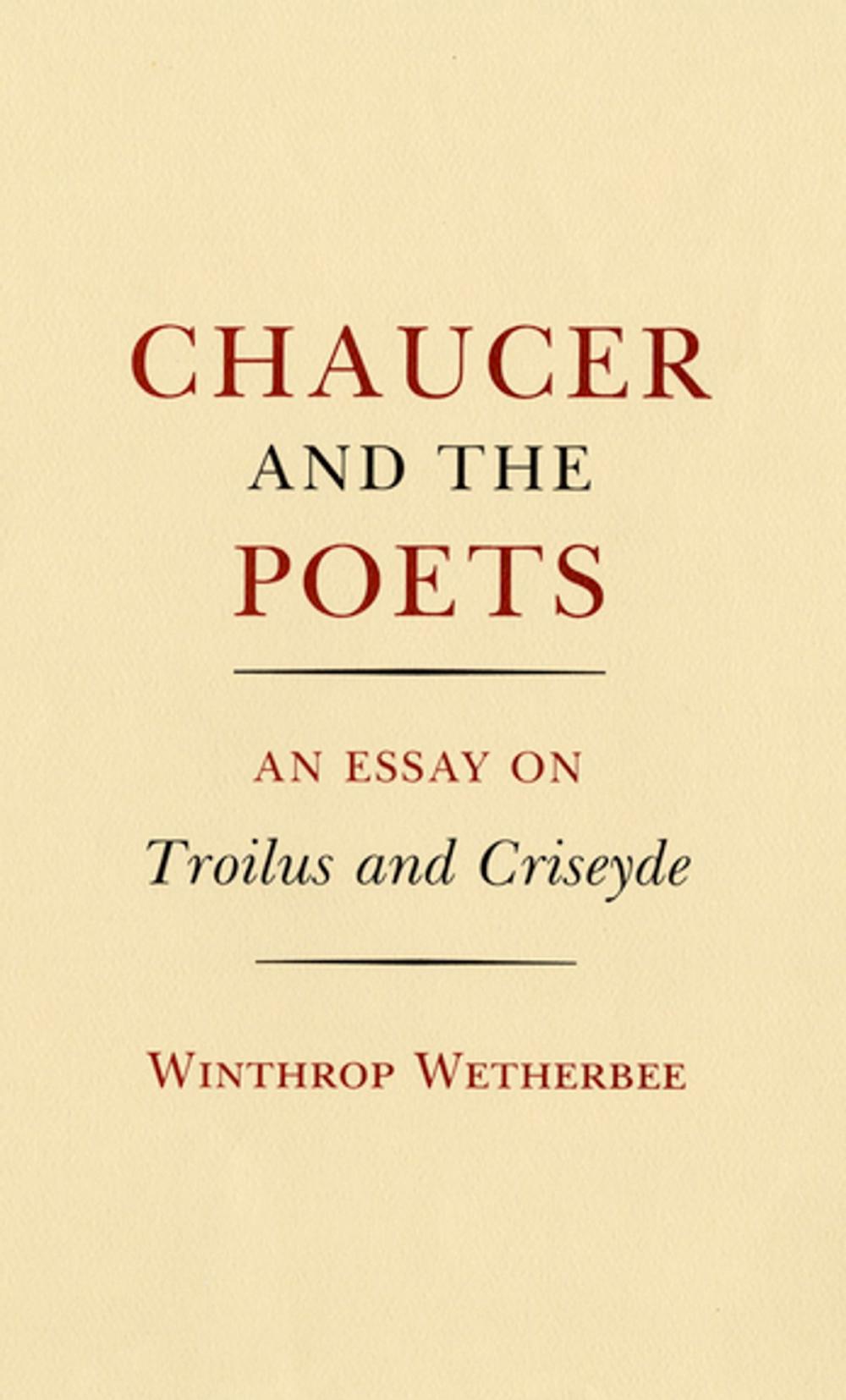 Big bigCover of Chaucer and the Poets