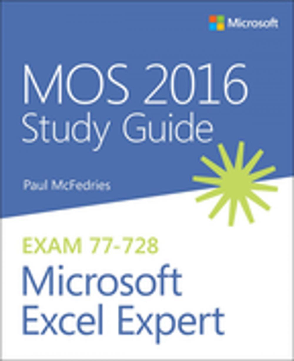 Big bigCover of MOS 2016 Study Guide for Microsoft Excel Expert