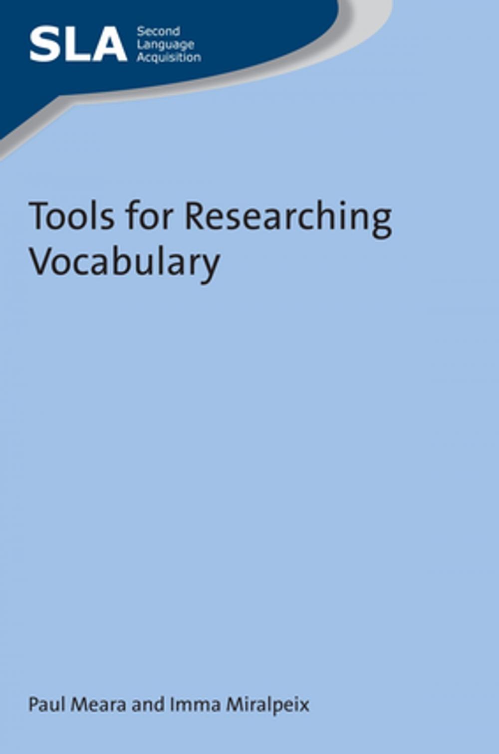 Big bigCover of Tools for Researching Vocabulary