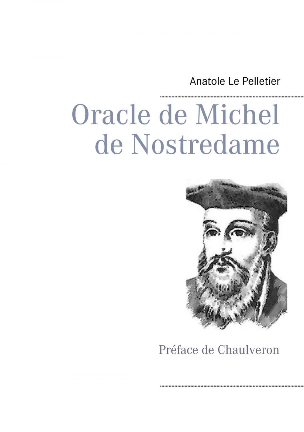 Big bigCover of Oracle de Michel de Nostredame