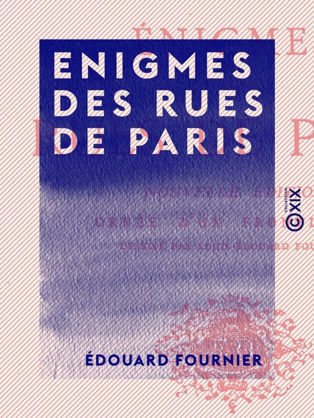 Big bigCover of Enigmes des rues de Paris