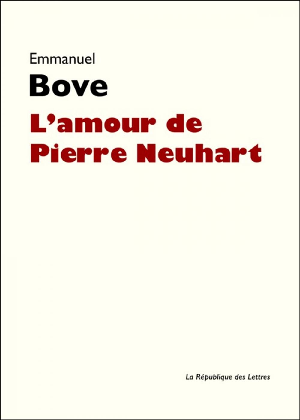 Big bigCover of L'amour de Pierre Neuhart