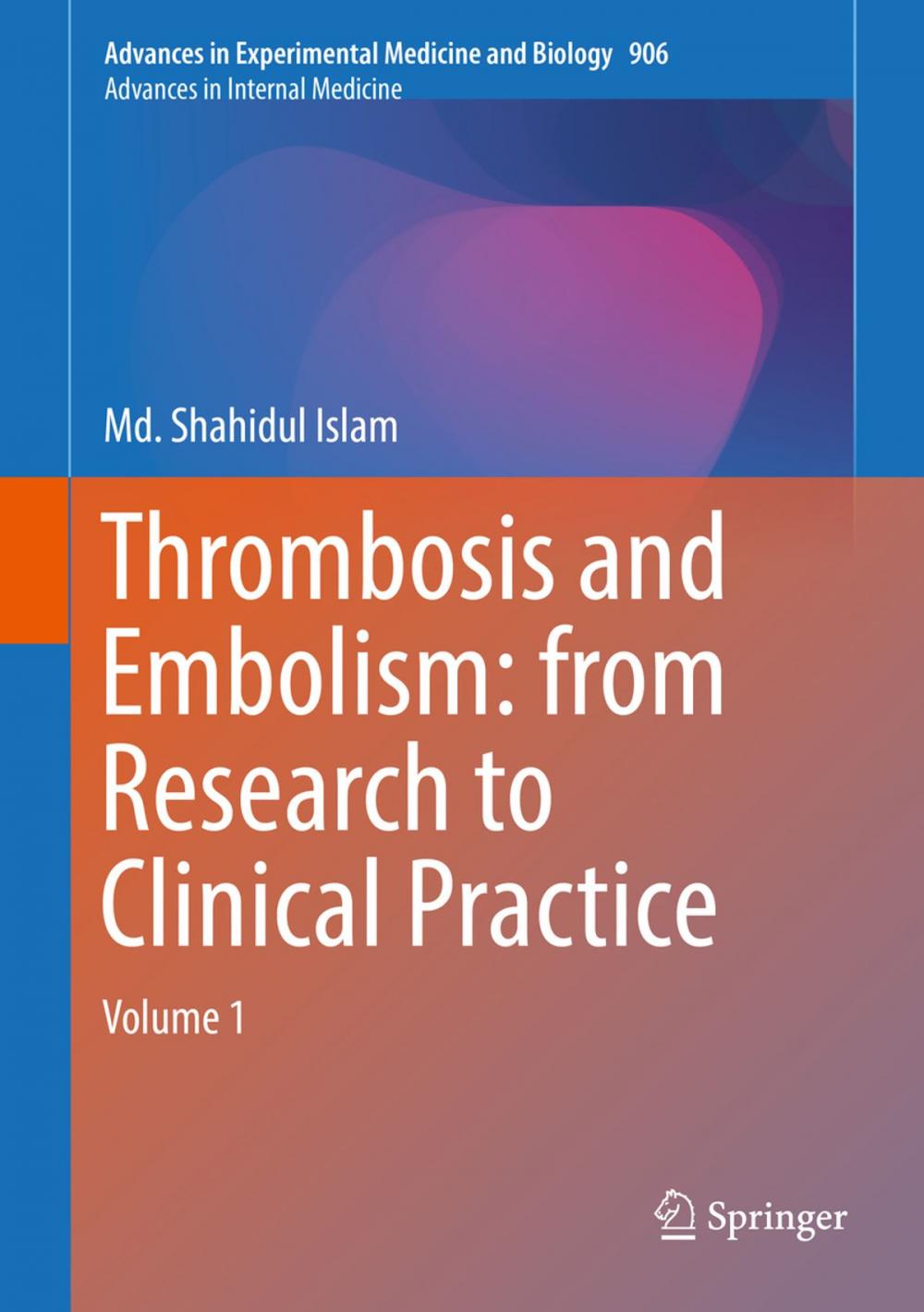 Big bigCover of Thrombosis and Embolism: from Research to Clinical Practice