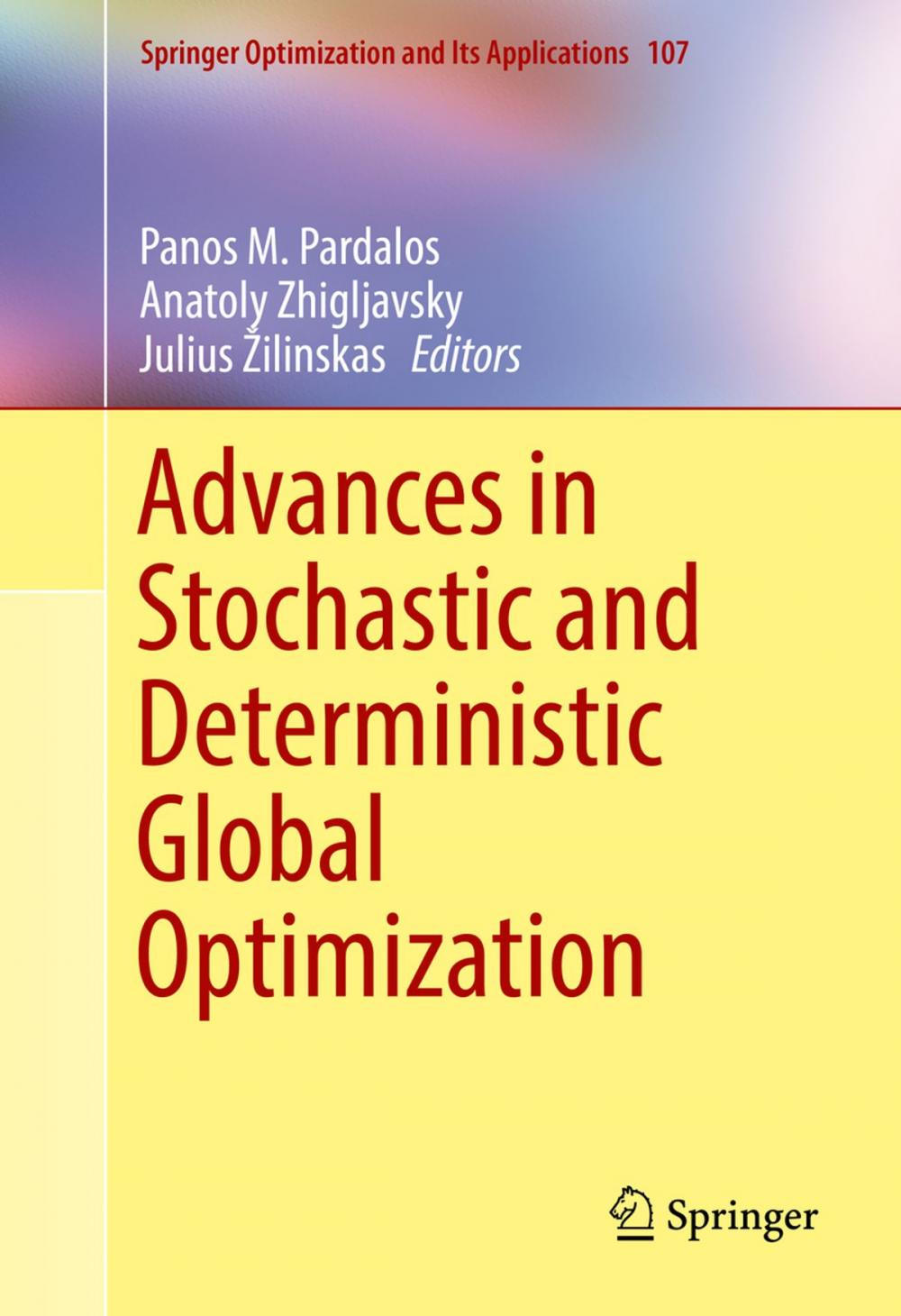 Big bigCover of Advances in Stochastic and Deterministic Global Optimization