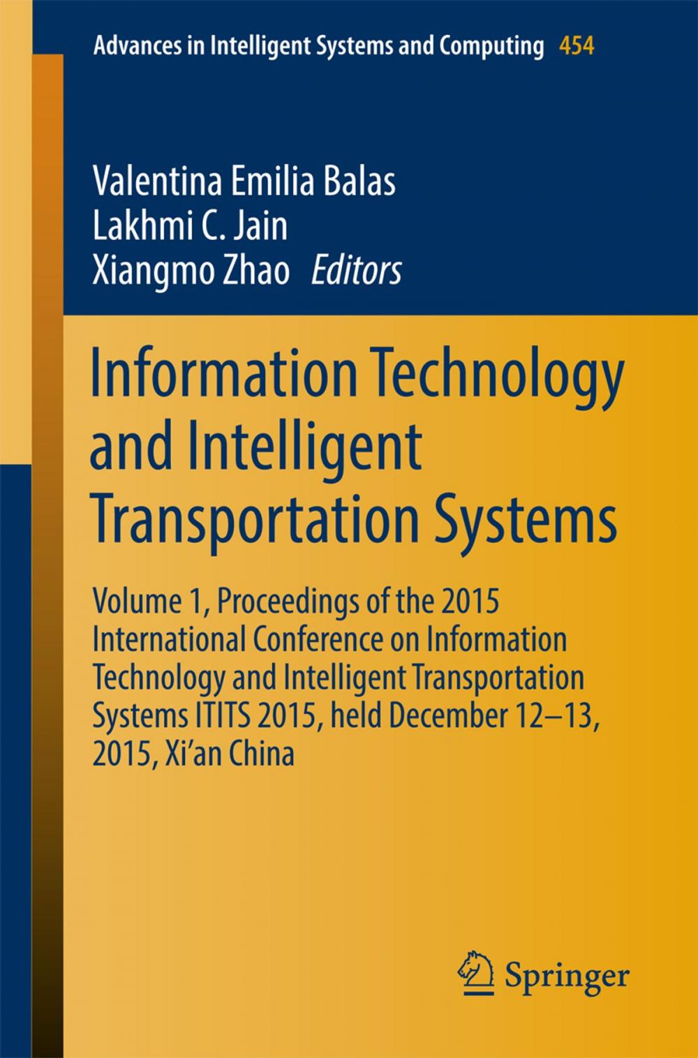 Big bigCover of Information Technology and Intelligent Transportation Systems