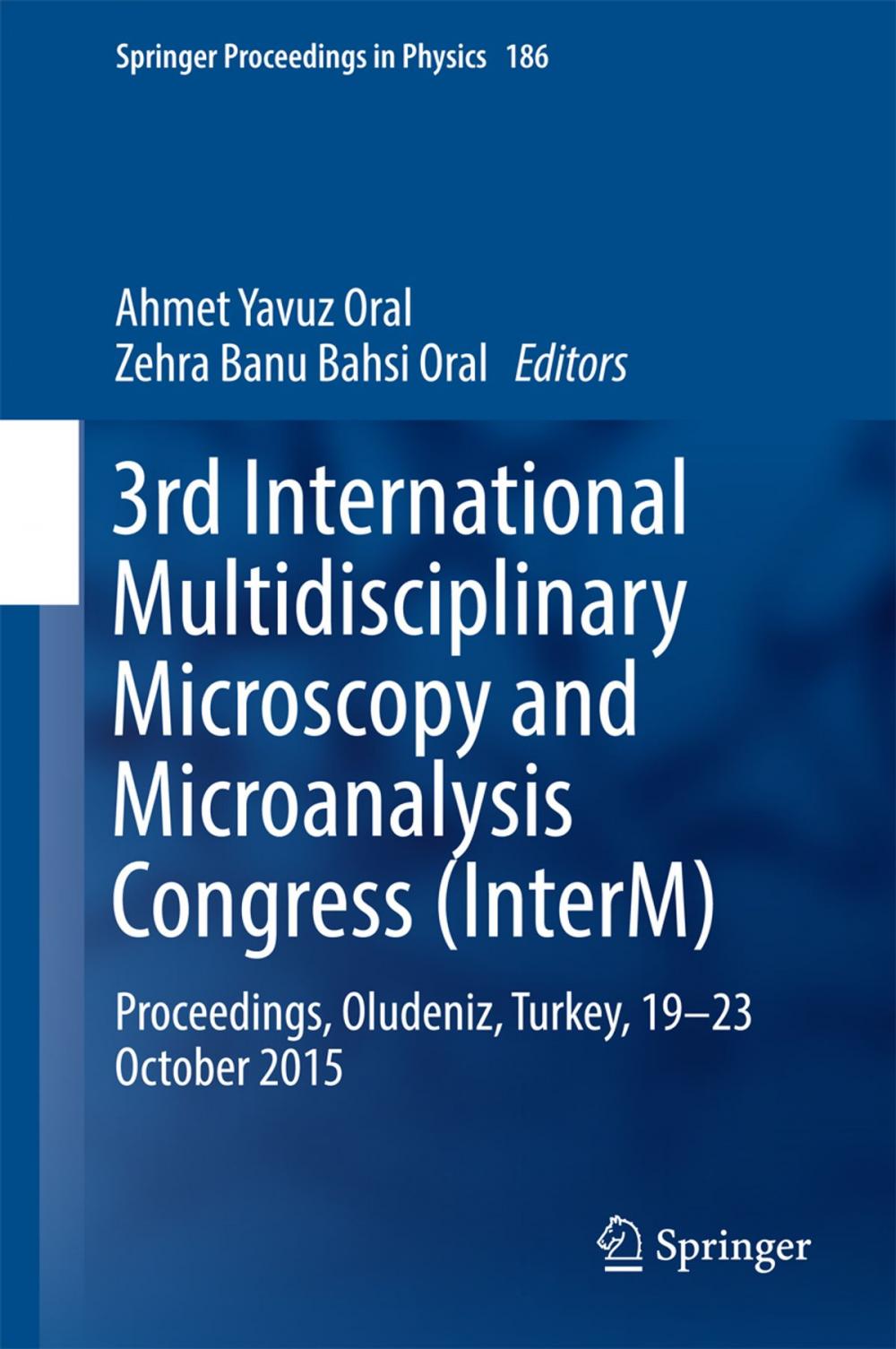 Big bigCover of 3rd International Multidisciplinary Microscopy and Microanalysis Congress (InterM)