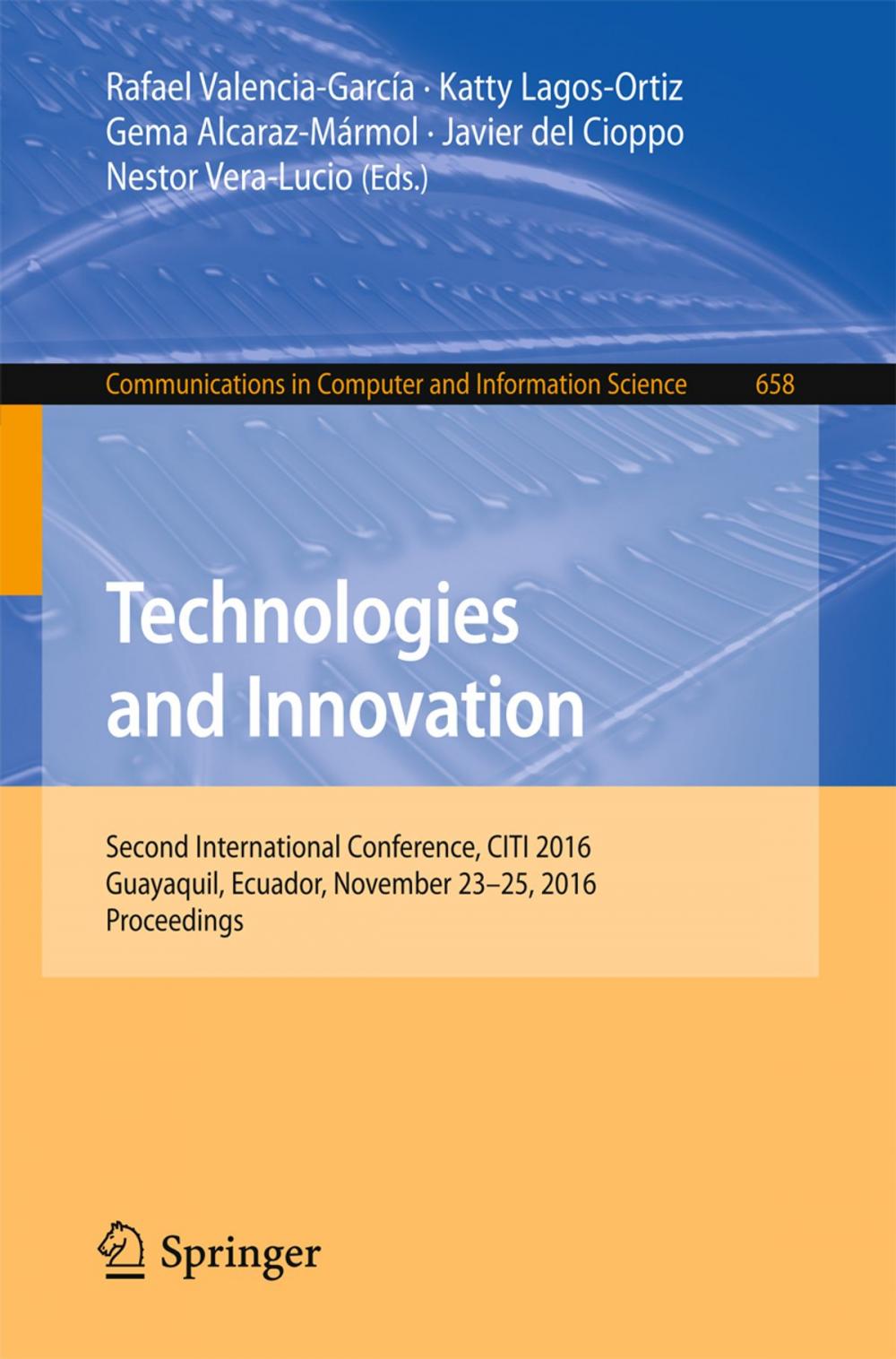 Big bigCover of Technologies and Innovation