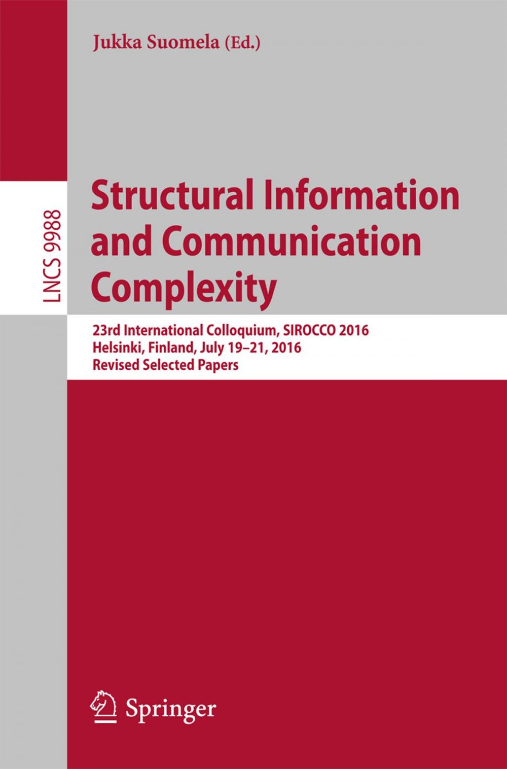 Big bigCover of Structural Information and Communication Complexity