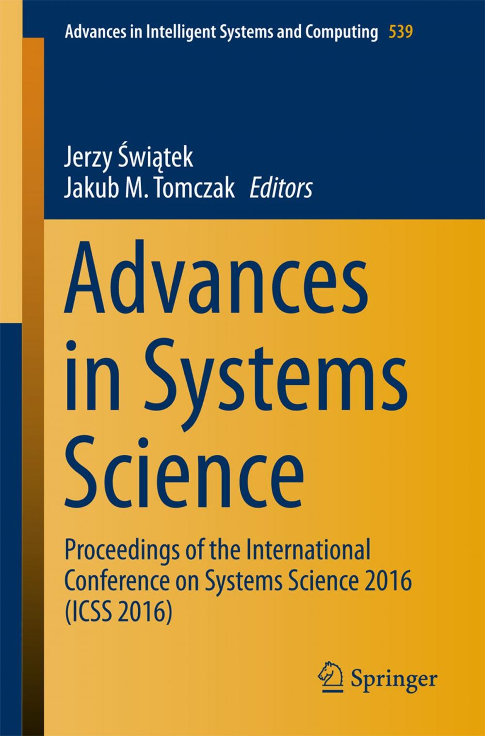 Big bigCover of Advances in Systems Science