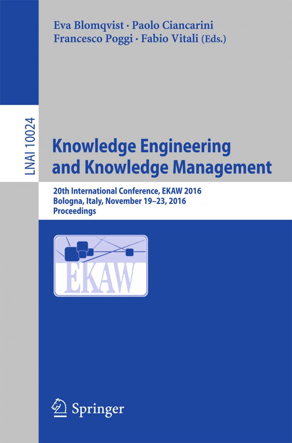 Big bigCover of Knowledge Engineering and Knowledge Management