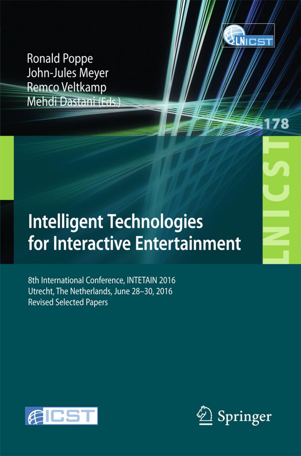 Big bigCover of Intelligent Technologies for Interactive Entertainment